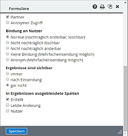 Formulare: Optionale Anonymisierung