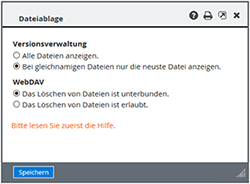 Dateiablage: Versionsverwaltung bei gleichnamigen Dateien
